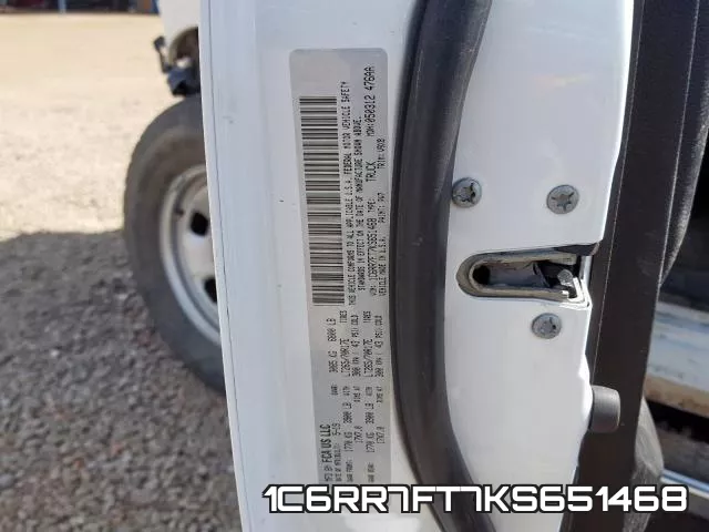 1C6RR7FT7KS651468 фото 2