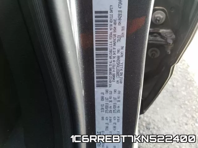1C6RREBT7KN522400 фото 2
