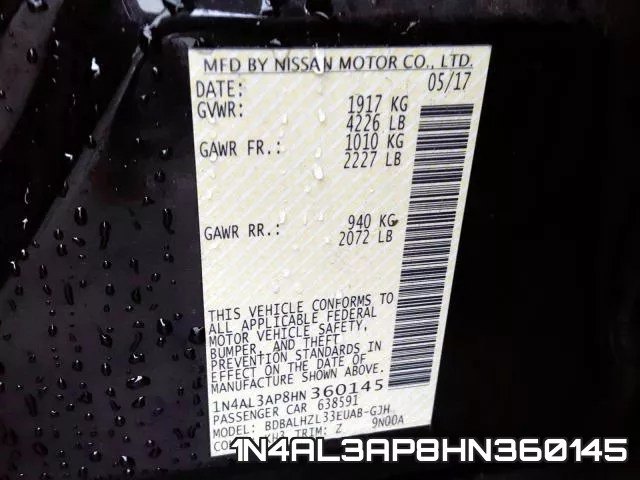 1N4AL3AP8HN360145 фото 2