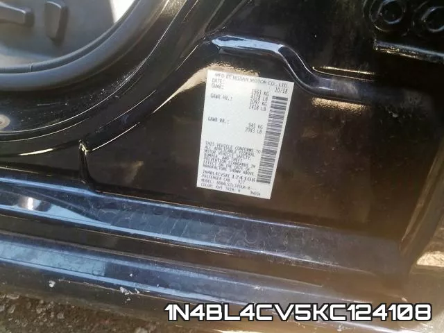 1N4BL4CV5KC124108 фото 2