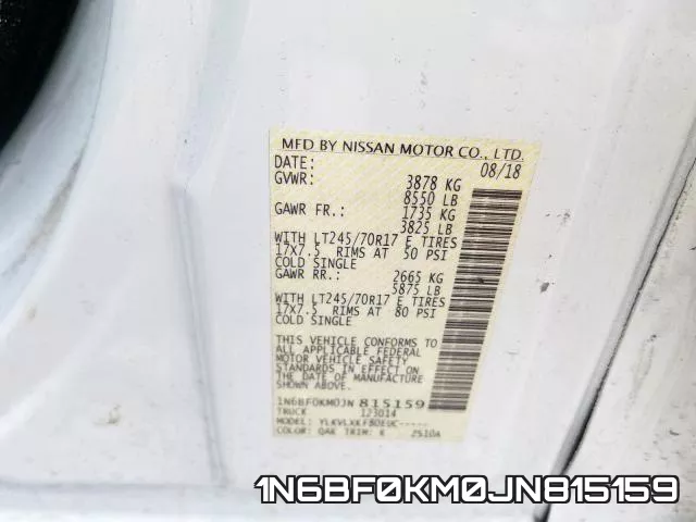 1N6BF0KM0JN815159 фото 2