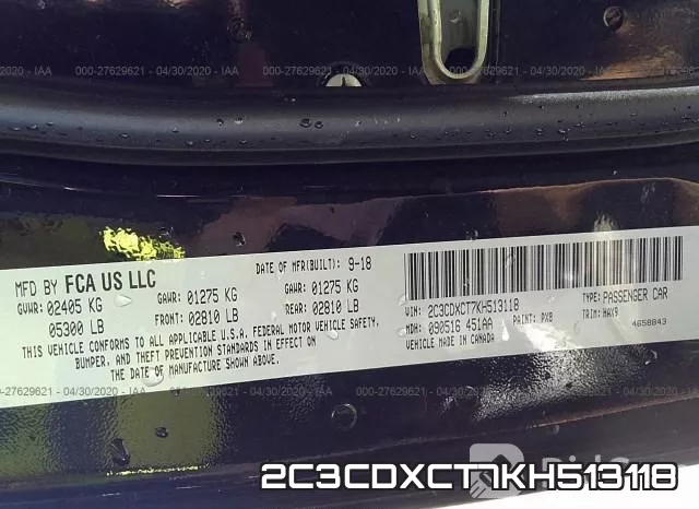 2C3CDXCT7KH513118 фото 10