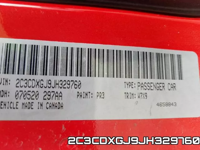 2C3CDXGJ9JH329760 фото 2