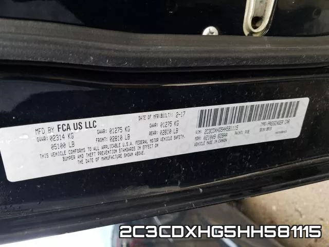 2C3CDXHG5HH581115 фото 2