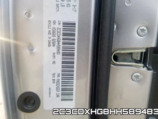 2C3CDXHG8HH589483 фото 2