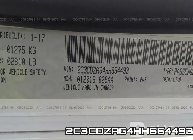 2C3CDZAG4HH554493 фото 10