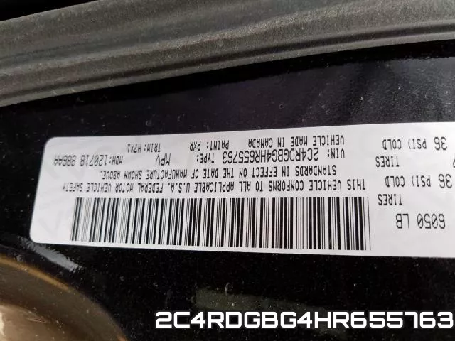 2C4RDGBG4HR655763 фото 2
