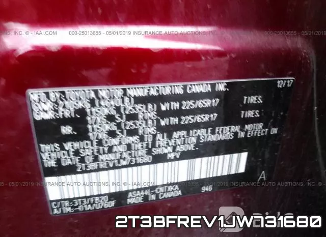 2T3BFREV1JW731680 фото 10