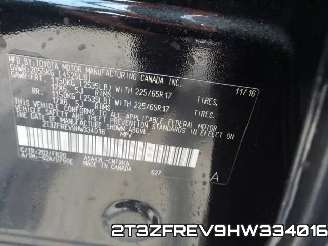 2T3ZFREV9HW334016 фото 2