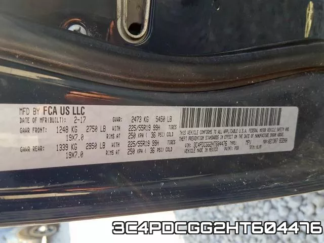 3C4PDCGG2HT604476 фото 2