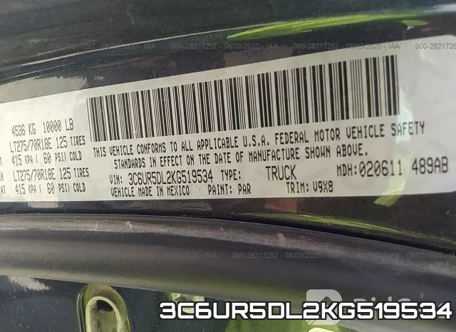 3C6UR5DL2KG519534 фото 10