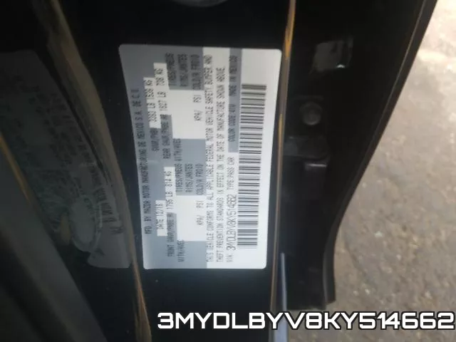 3MYDLBYV8KY514662 фото 2
