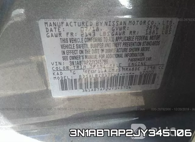 3N1AB7AP2JY345706 фото 10