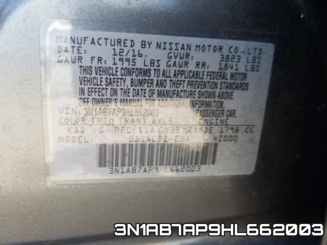 3N1AB7AP9HL662003 фото 2