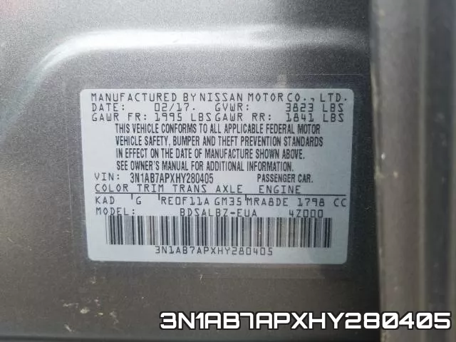 3N1AB7APXHY280405 фото 2
