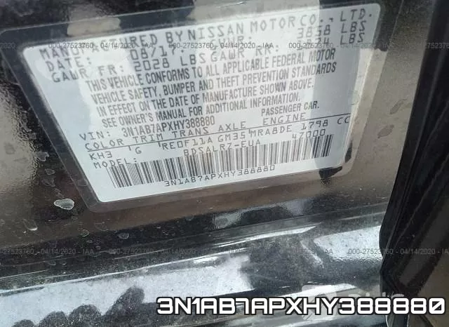3N1AB7APXHY388880 фото 10