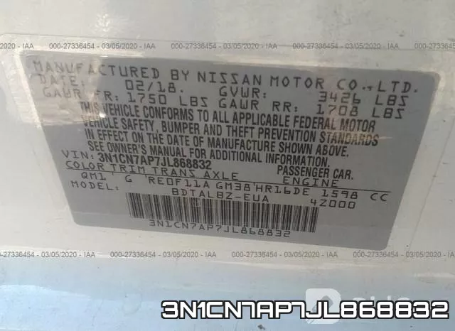 3N1CN7AP7JL868832 фото 10