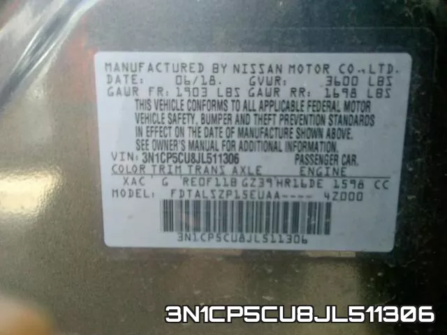 3N1CP5CU8JL511306 фото 2