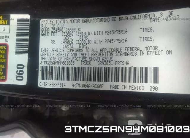 3TMCZ5AN9HM081003 фото 10
