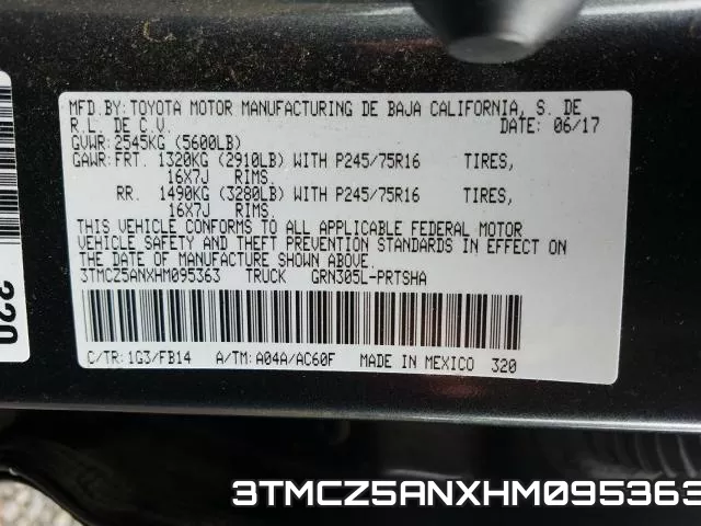 3TMCZ5ANXHM095363 фото 2