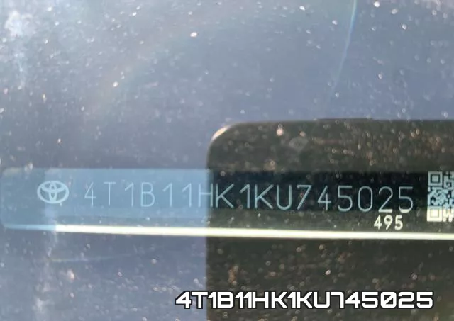 4T1B11HK1KU745025 фото 2