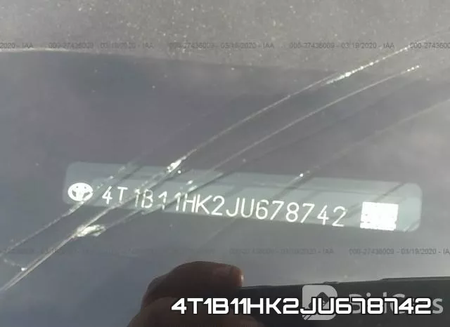 4T1B11HK2JU678742 фото 10