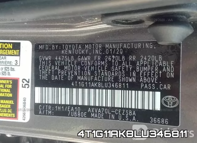 4T1G11AK8LU346811 фото 10