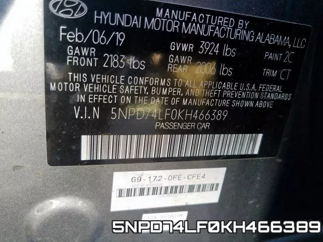 5NPD74LF0KH466389 фото 2