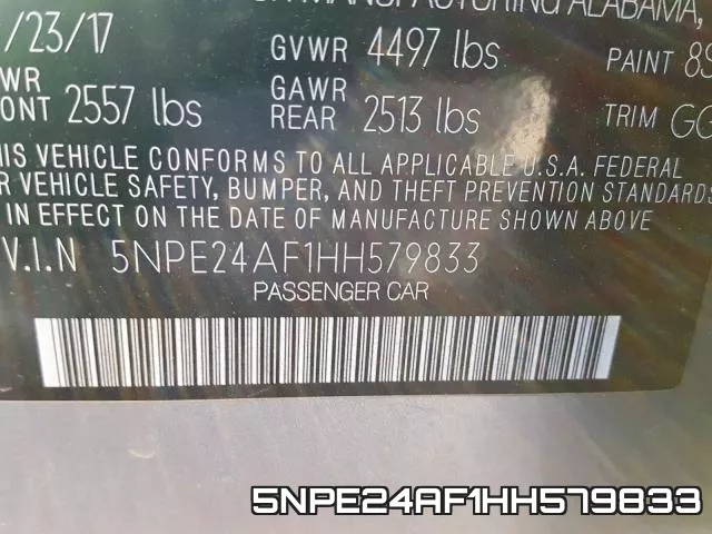 5NPE24AF1HH579833 фото 2