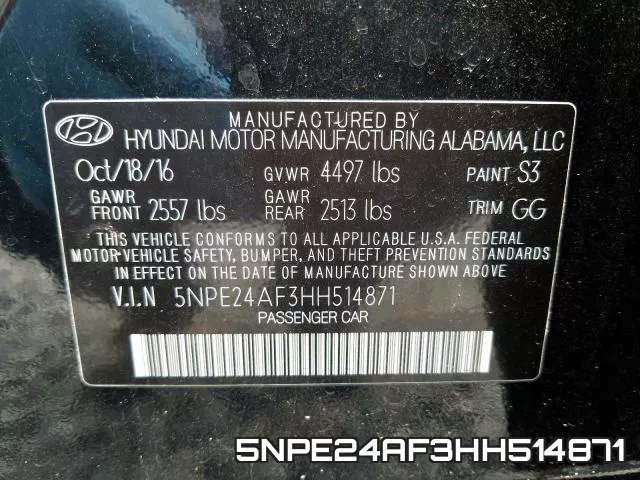 5NPE24AF3HH514871 фото 2