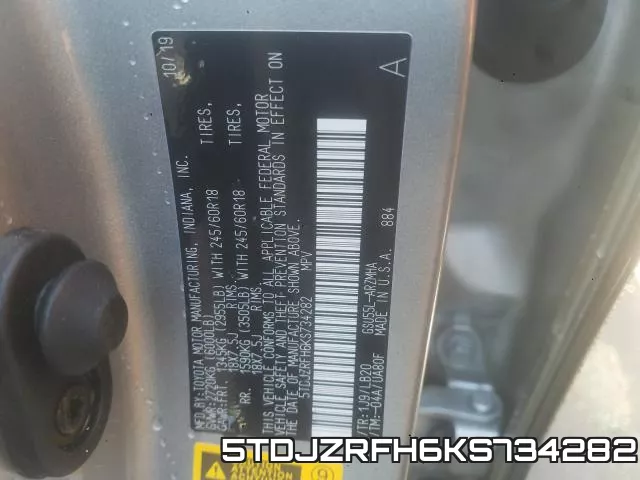 5TDJZRFH6KS734282 фото 2