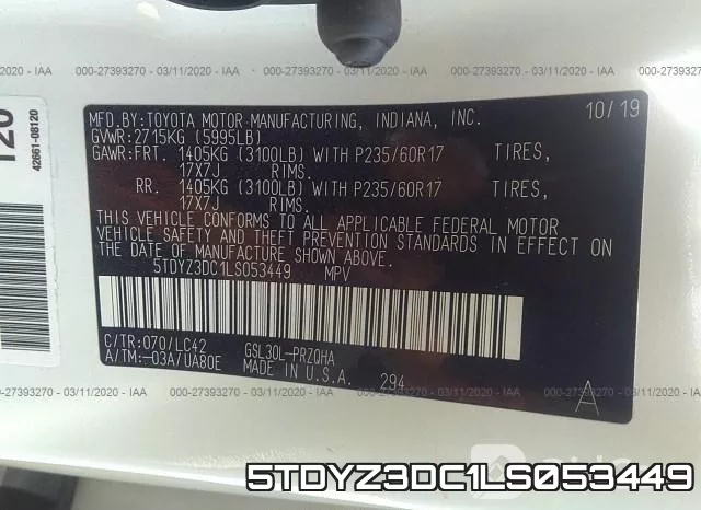 5TDYZ3DC1LS053449 фото 10