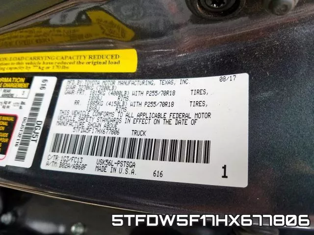 5TFDW5F17HX677806 фото 2