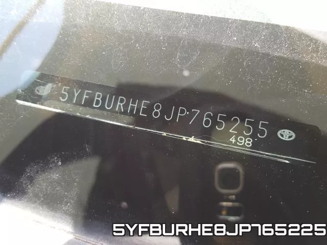 5YFBURHE8JP765225 фото 2