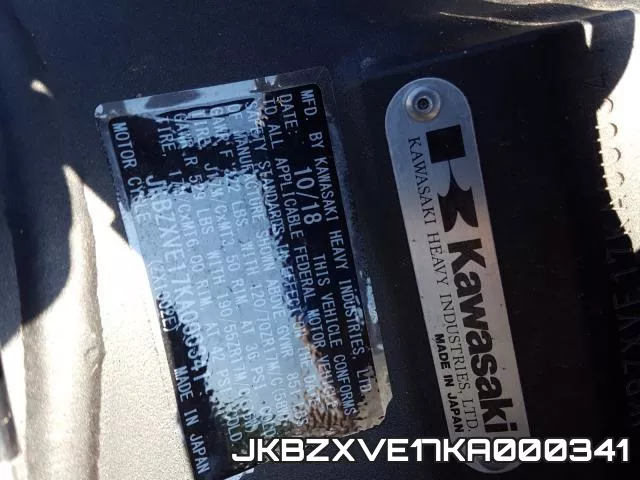 JKBZXVE17KA000341 фото 2