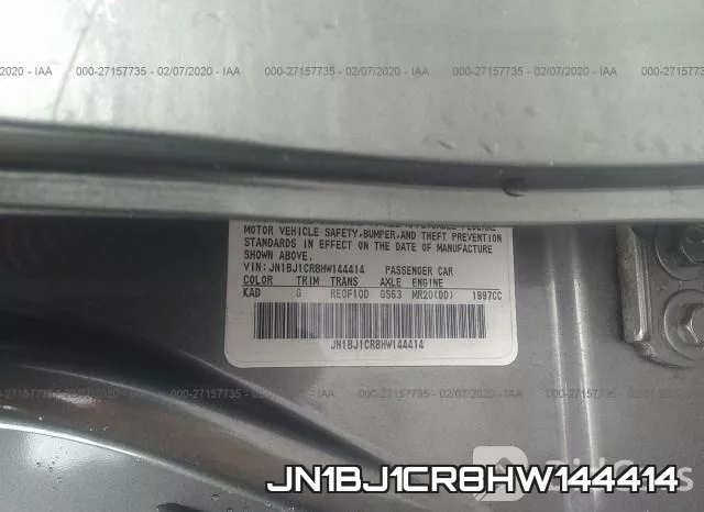 JN1BJ1CR8HW144414 фото 10