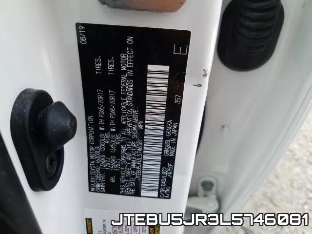 JTEBU5JR3L5746081 фото 2
