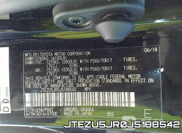 JTEZU5JR0J5188542 фото 10