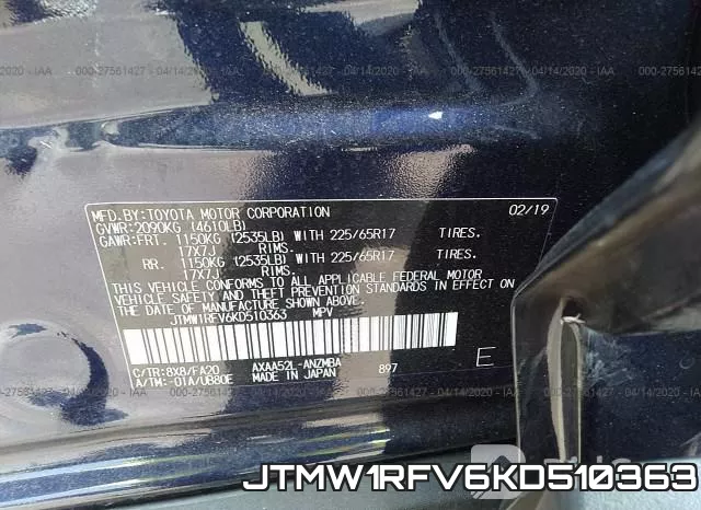 JTMW1RFV6KD510363 фото 10