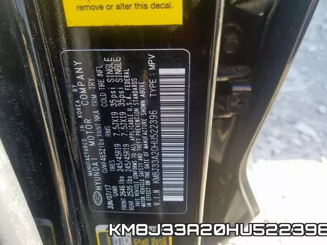 KM8J33A20HU522396 фото 2