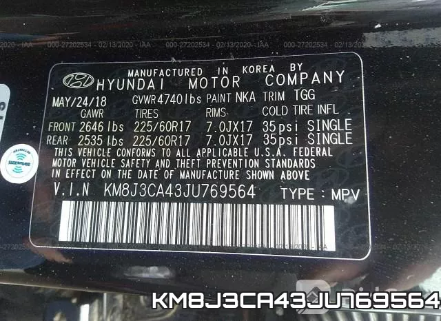 KM8J3CA43JU769564 фото 10