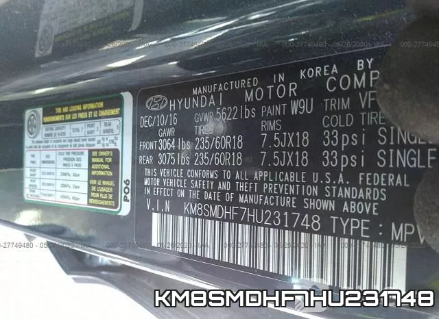 KM8SMDHF7HU231748 фото 10