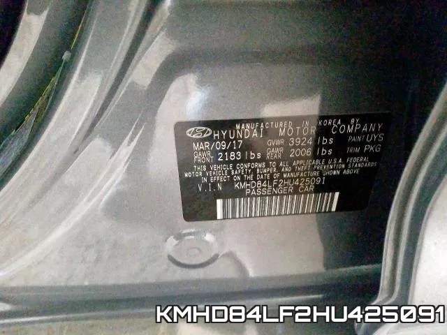 KMHD84LF2HU425091 фото 2