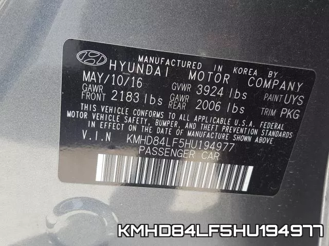 KMHD84LF5HU194977 фото 2