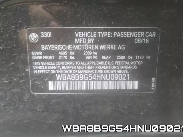 WBA8B9G54HNU09021 фото 2