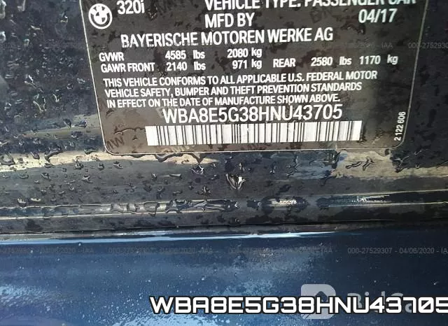 WBA8E5G38HNU43705 фото 10