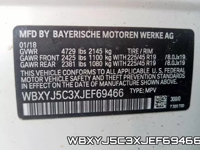 WBXYJ5C3XJEF69466 фото 2
