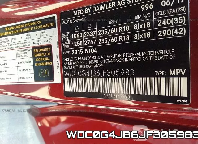WDC0G4JB6JF305983 фото 10