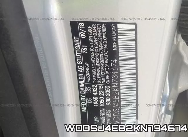 WDDSJ4EB2KN734674 фото 10