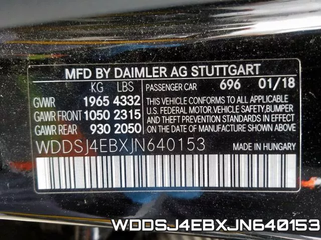 WDDSJ4EBXJN640153 фото 2